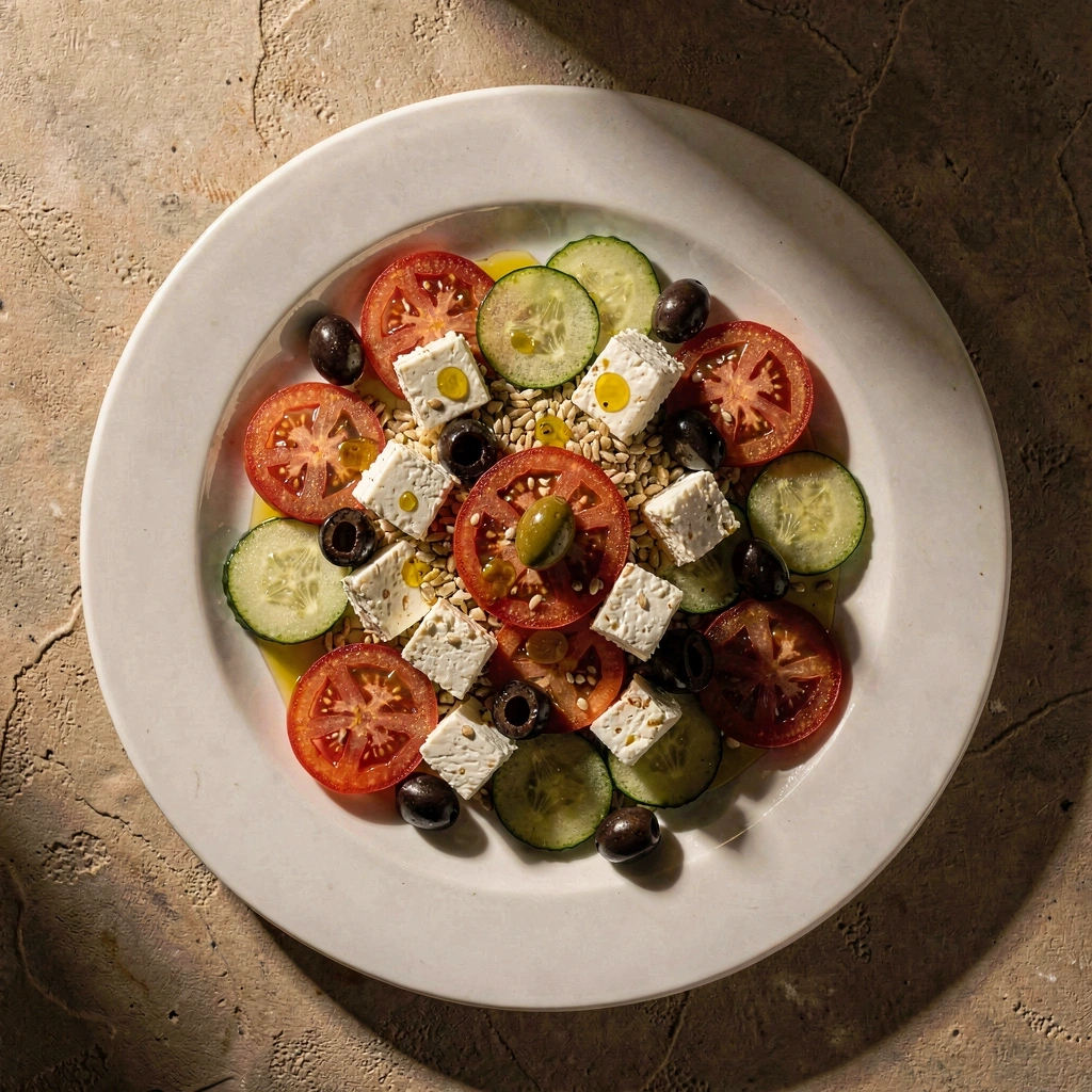 Ισορροπημένο μεσογειακό πιάτο